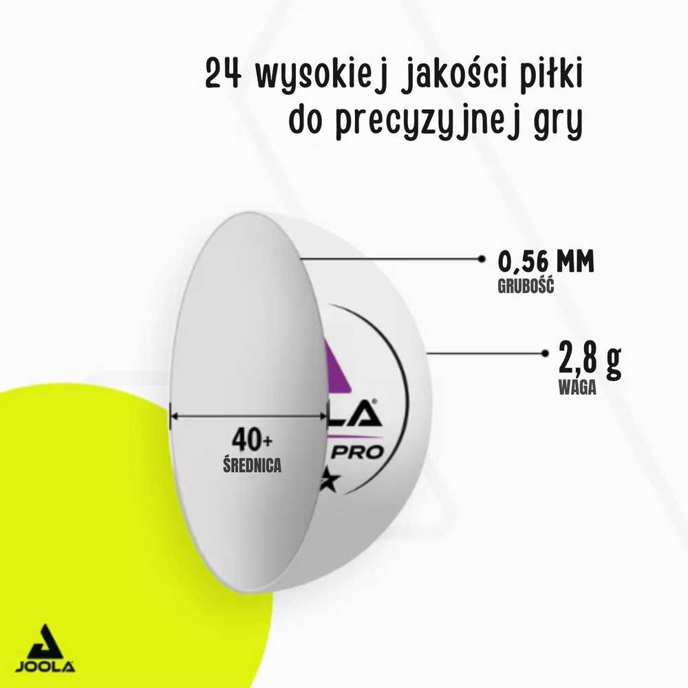 Teniso stalo kamuoliukai Joola Pro 3 žvaigždės, 24 vnt