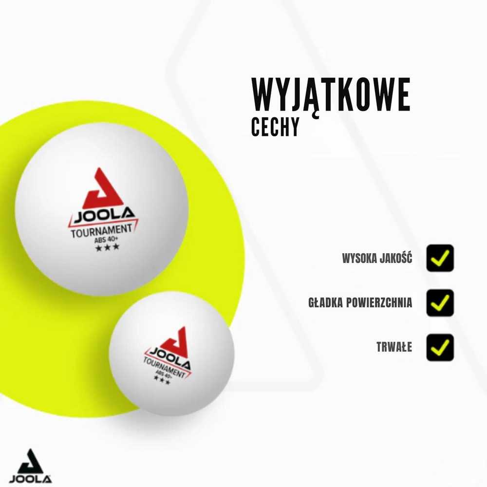Stalo teniso kamuoliukai Joola Tournament 3 žvaigždės 72 vnt balti