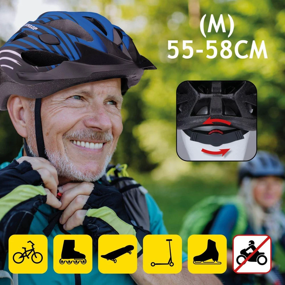 KASK ROWEROWY REGULOWANY PILKA DUNLOP R.M