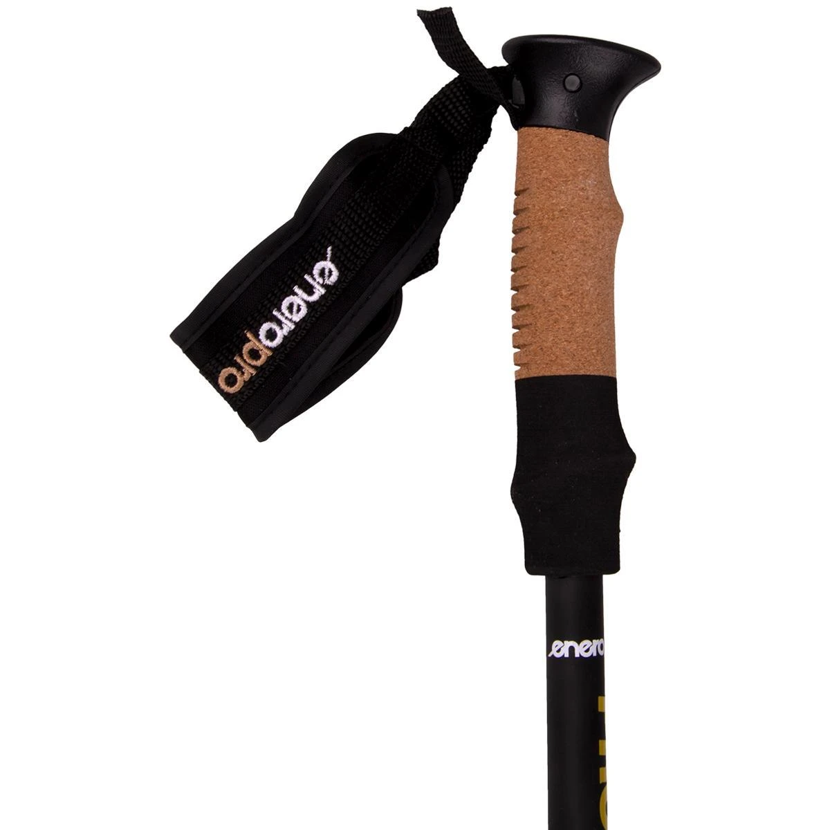 Enero Pro Sulankstomos šiaurietiško ėjimo - trekingo lazdos, 110-130cm, juodos