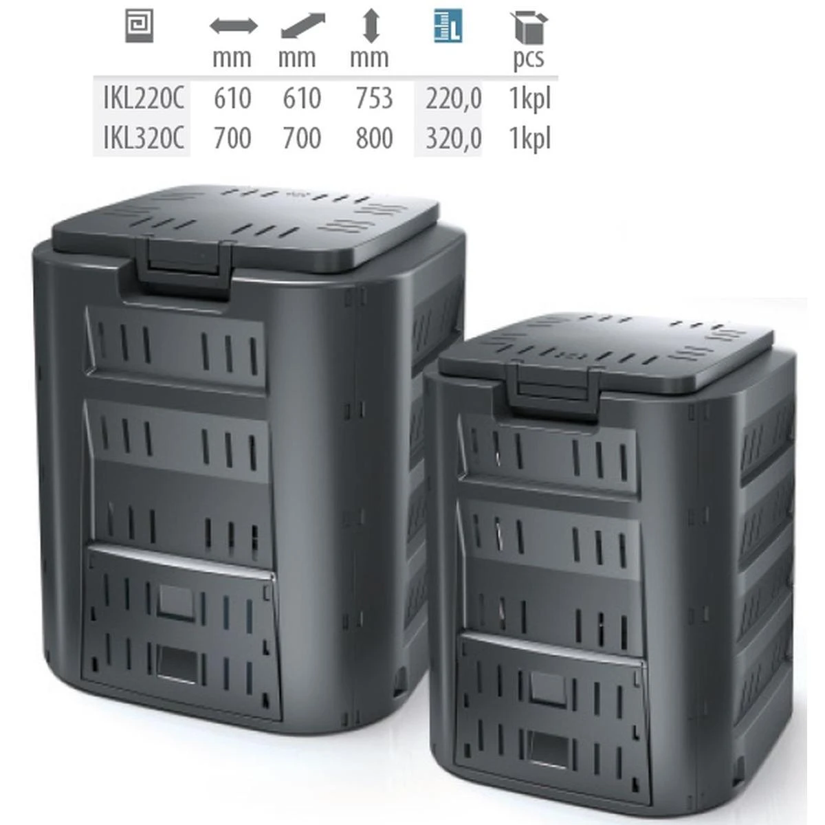 Prosperplast Compogreen komposto dėžė, 320L