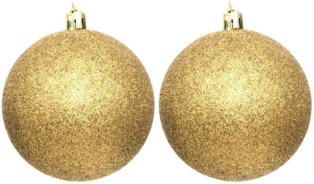 Mondex Christmas Decoration DEKORATYVINIS PLASTIKINIS KUMULYS, Saugus, 6 vnt., 80 mm skersmens, AUKSO