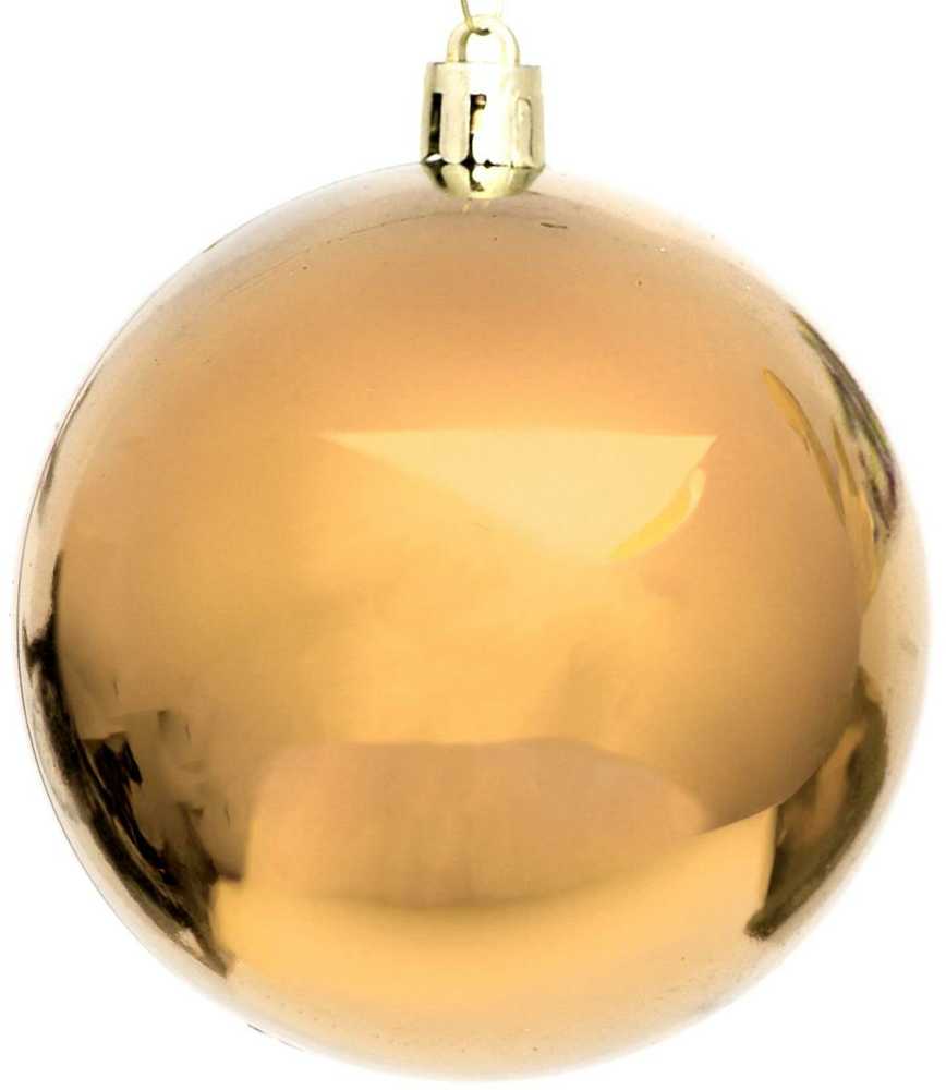 Mondex Christmas Decoration DEKORATYVINIS PLASTIKINIS KUMULYS, Saugus, 6 vnt., 80 mm skersmens, AUKSO