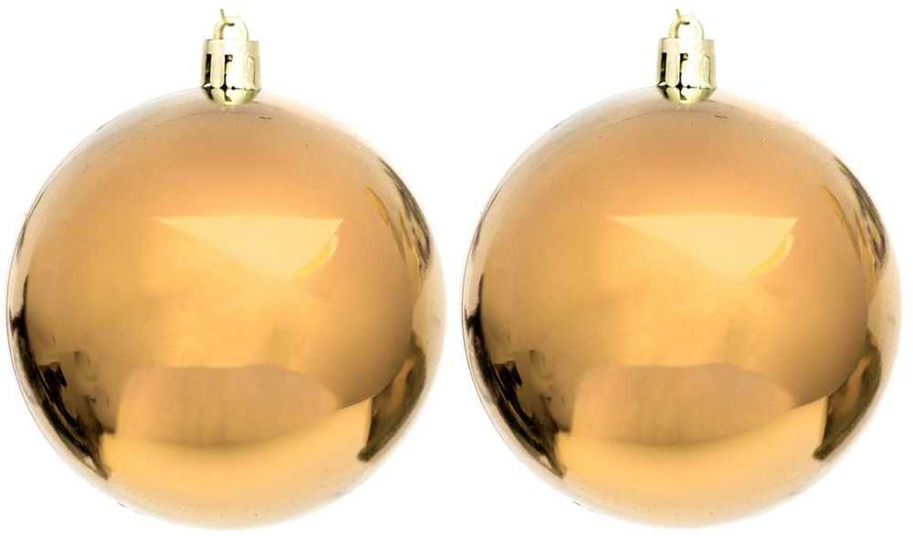 Mondex Christmas Decoration DEKORATYVINIS PLASTIKINIS KUMULYS, Saugus, 6 vnt., 80 mm skersmens, AUKSO