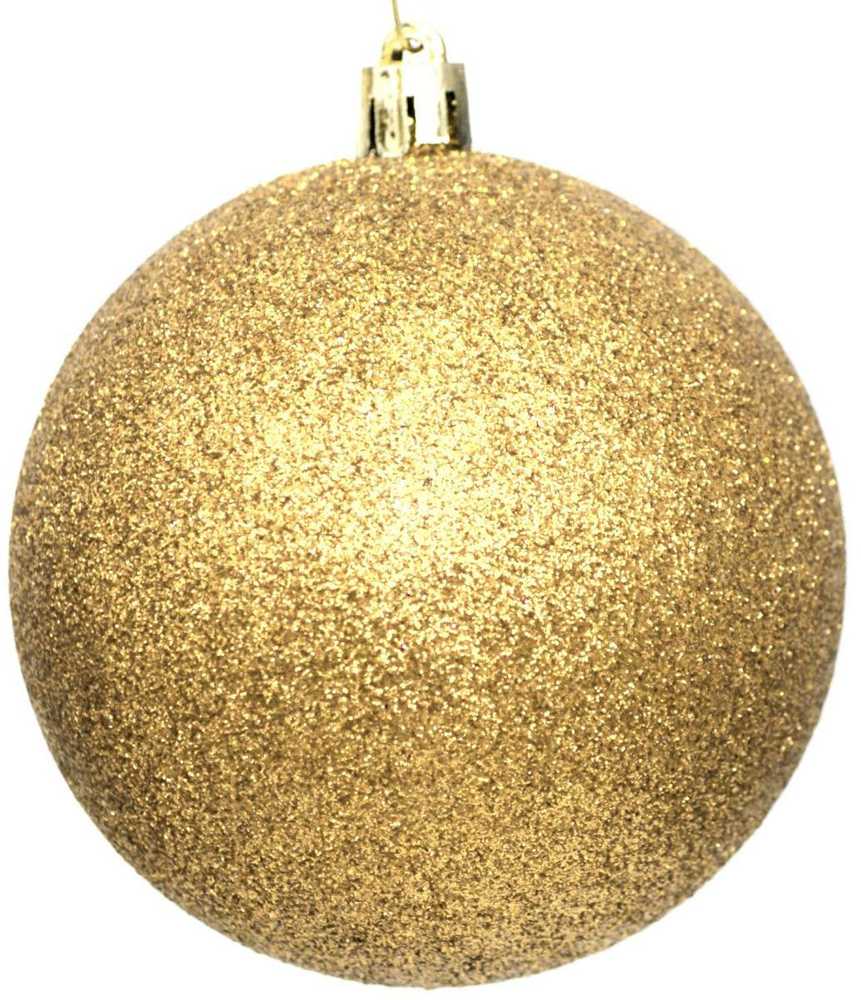 Mondex Christmas Decoration DEKORATYVINIS PLASTIKINIS KUMULYS, Saugus, 6 vnt., 80 mm skersmens, AUKSO