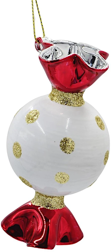 KOOPMAN BOMBKA FORMÓWKA SZKLANA CUKIEREK 10CM KROPKI
