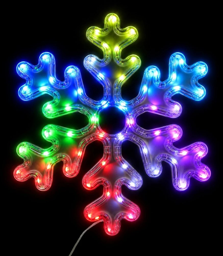 KOOPMAN DEKORACINĖ PAKABINAMA SNIEGUOLĖ 31,5 x 36 CM 60LED RGB SU LAIKMAČIU USB