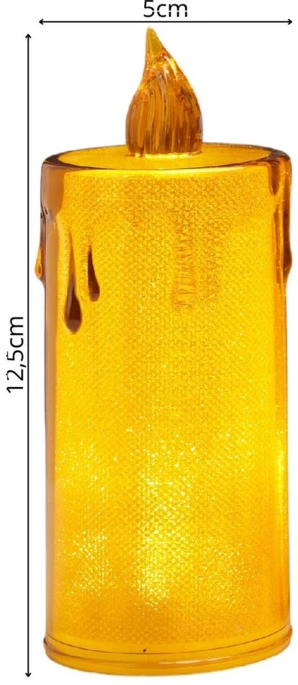 KOOPMAN dekorationinė LED žvakė 8 cm