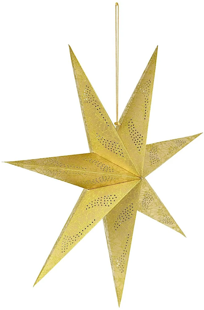 Mondex KOOPMAN DEKORATYVINIS POPIERIUS STAR 60CM AUKSAS