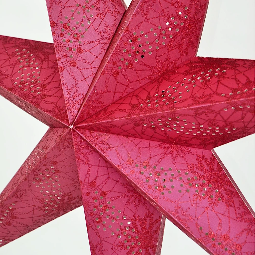 Christmas Gifts KOOPMAN DEKORATYVINĖ POPIERINĖ ŽVAIGŽDĖ 60CM RAUDONA