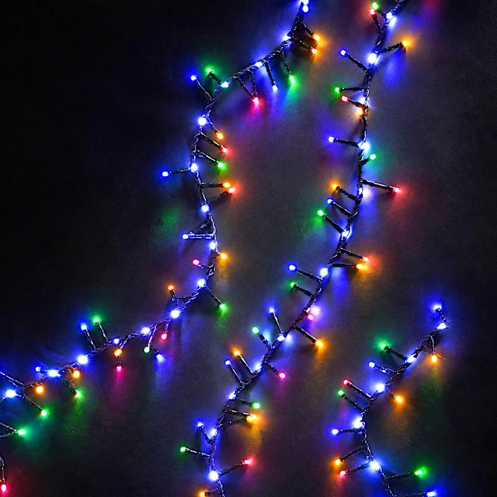 KOOPMAN Kalėdinės lemputės 710 LED baltos/spalvotos