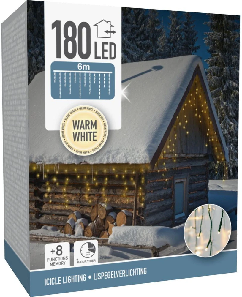 IRIS Kalėdinė girlianda 180 LED 5,85 m