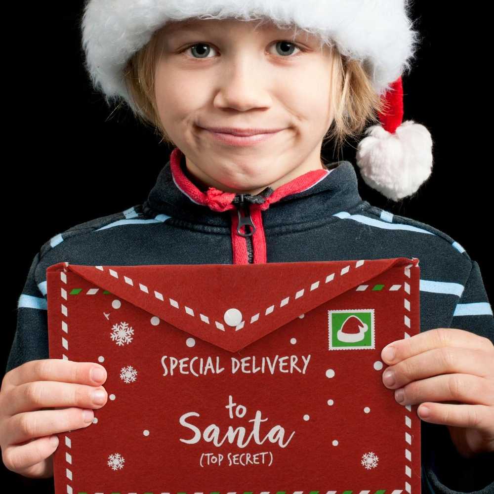 Christmas Decoration KALĖDINIS VOKAS LAIŠKAS KALĖDŲ SENELIUI VELTINIS 38X30CM SPECIALUS PRISTATYMAS