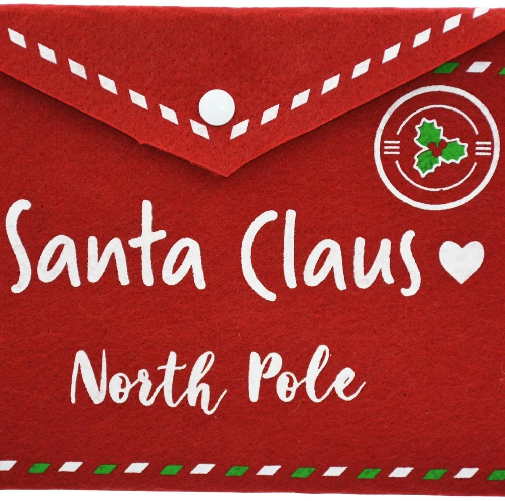 KOOPMAN KALĖDINIS VOKAS LAIŠKUI KALĖDŲ SENELIUI IŠ VELTO 26x16CM SANTA CLAUS 544637