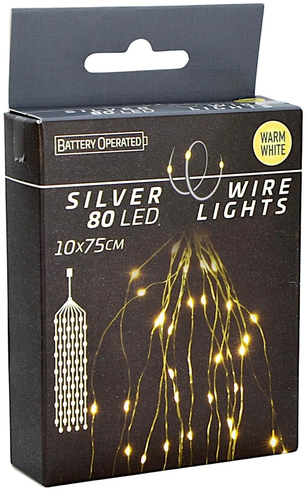 Mondex Kalėdiniai žibintai LED Lichterkette 80 vnt. 75 cm