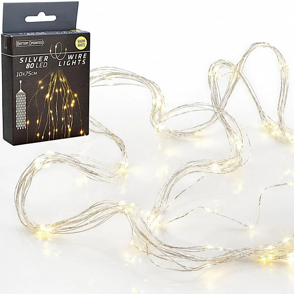 Mondex Kalėdiniai žibintai LED Lichterkette 80 vnt. 75 cm