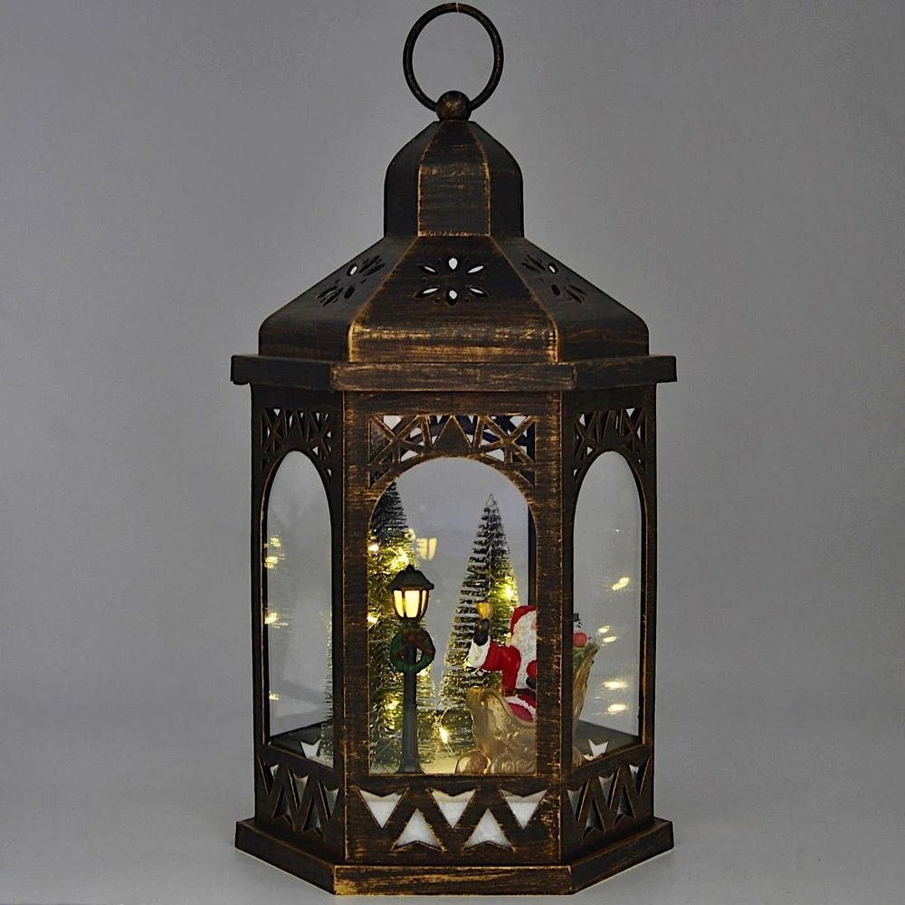 KOOPMAN Affek Design Latarnia dekoracyjna LED 32cm - Mikołaj