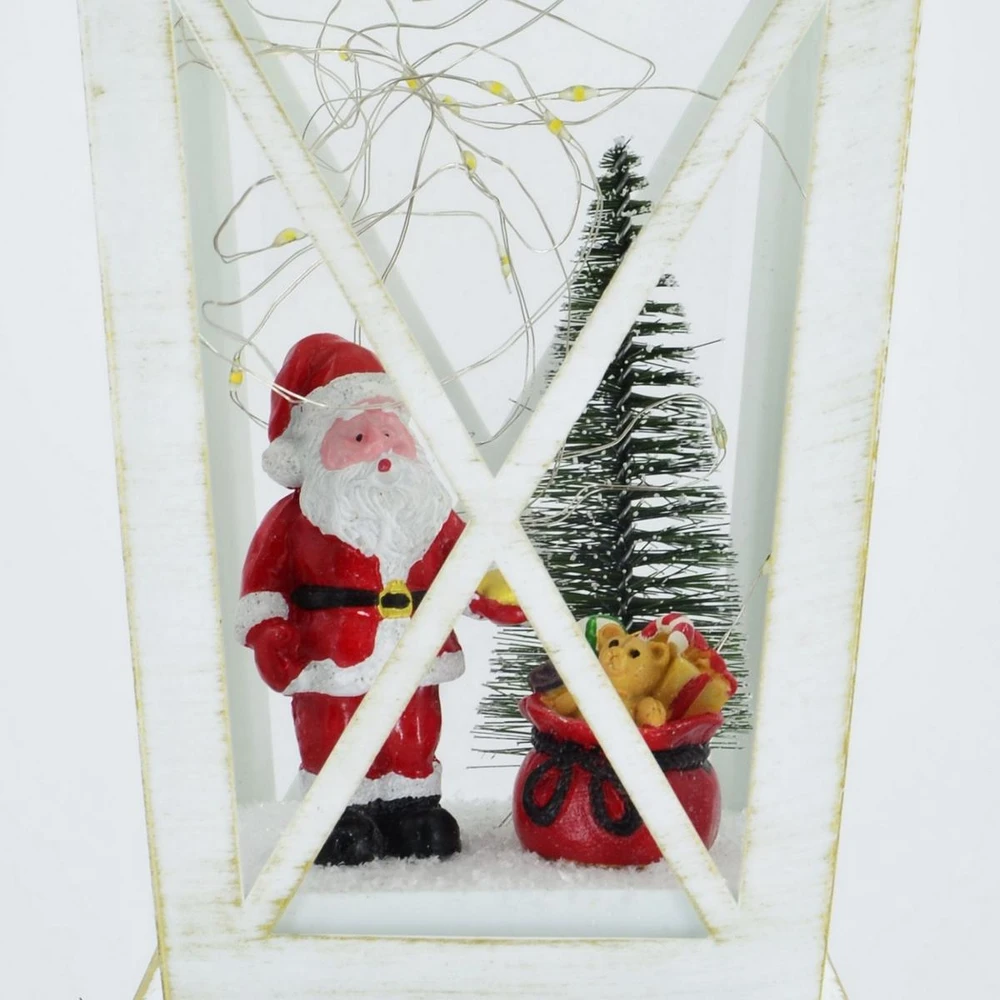 Dekoracja świąteczna Koopman Latarnia lampion dekoracyjny wys: 48CM - Mikołaj