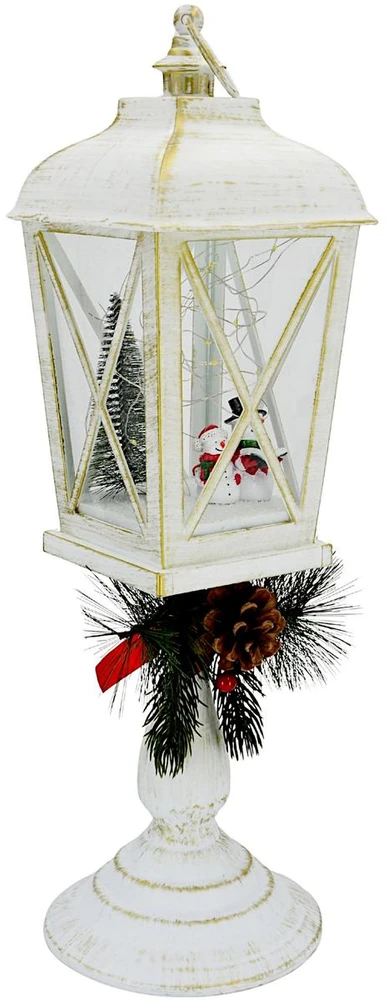 Dekoracja świąteczna Koopman Latarnia lampion dekoracyjny wys: 48CM - Bałwan