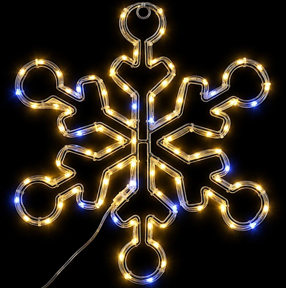 Nežinomas LED snaigės dekoracija. AX3300210. D32 cm. balta