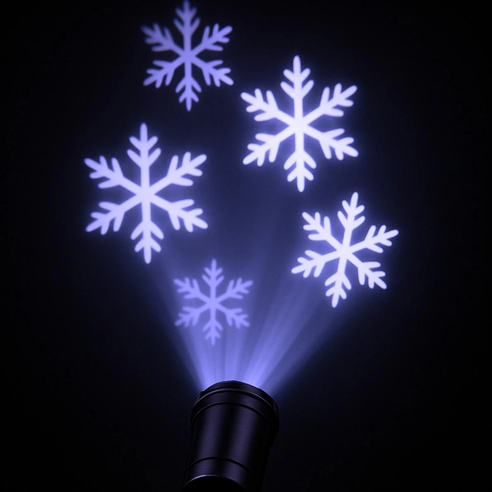 KOOPMAN Projektorius SNOWFLAKE, 4 LED, 8 W, IP44 adapteris