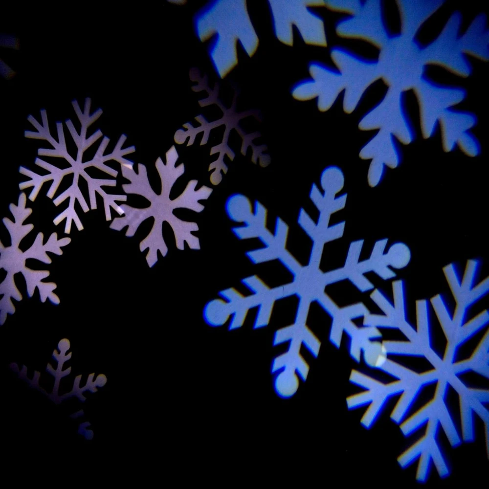 KOOPMAN Projektorius SNOWFLAKE, 4 LED, 8 W, IP44 adapteris