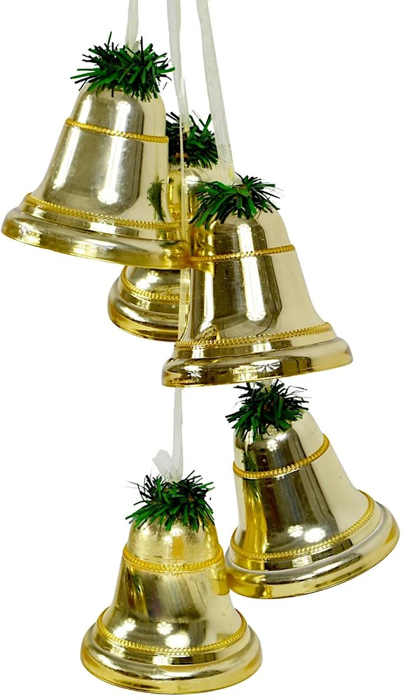 KOOPMAN Dekoracja świąteczna Party Deco Stroik dekoracyjny dzwoniki Dł. 71CM Champagne