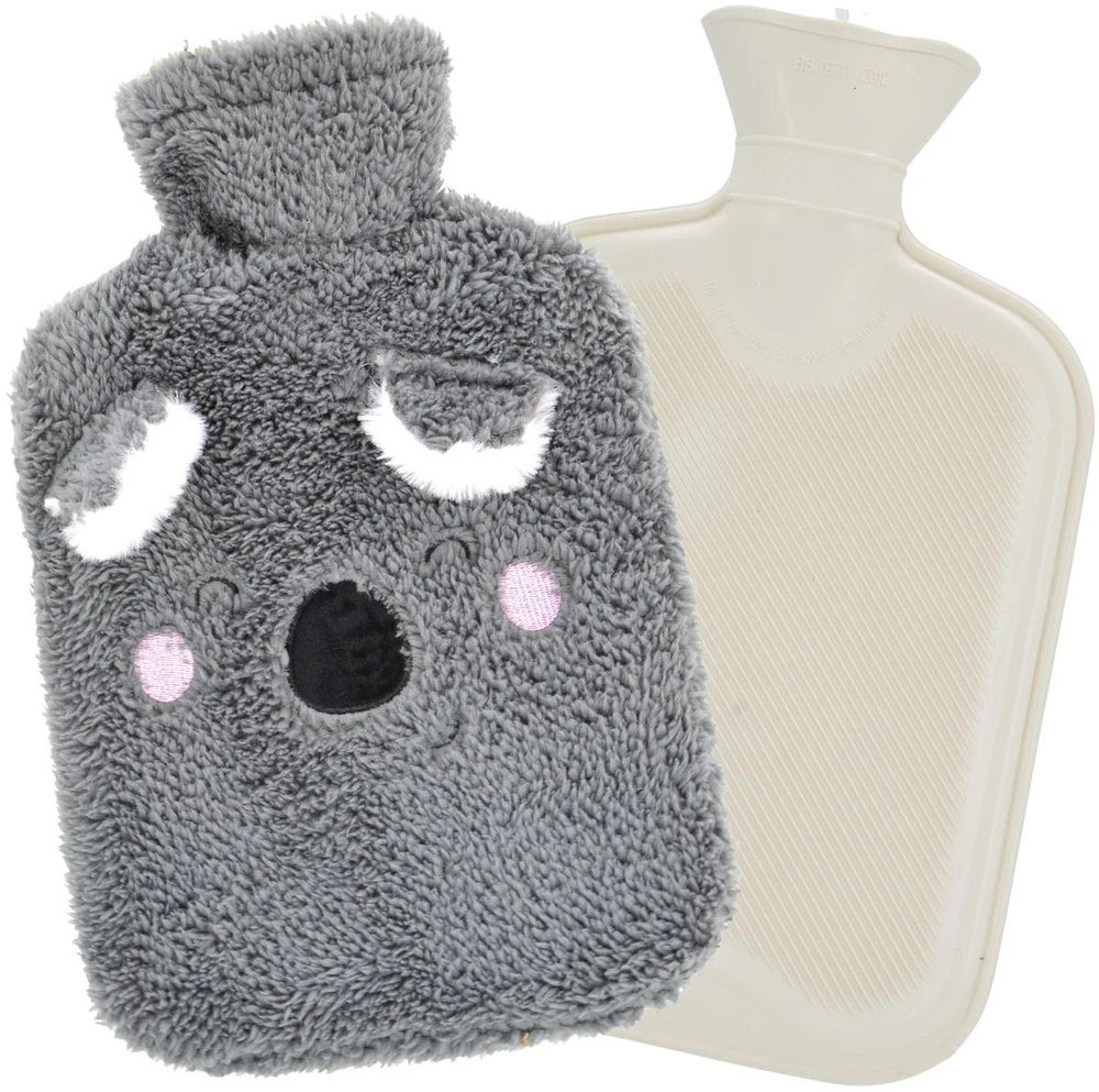 KOOPMAN Victoria Sport Termofor gumowy 1,75L W pokrowcu zwierzątko - antracito