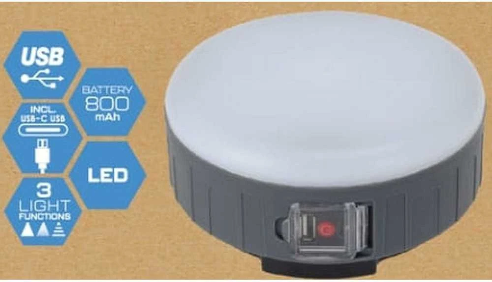 Kempingo lempa su saulės energija ir USB „Redcliffs“