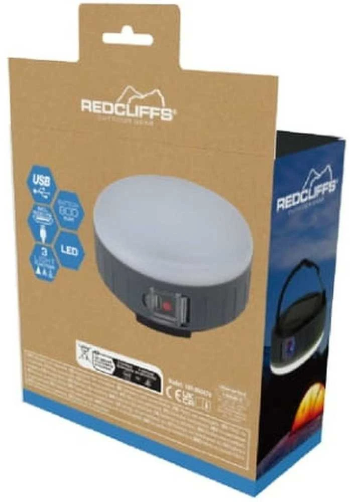 Kempingo lempa su saulės energija ir USB „Redcliffs“