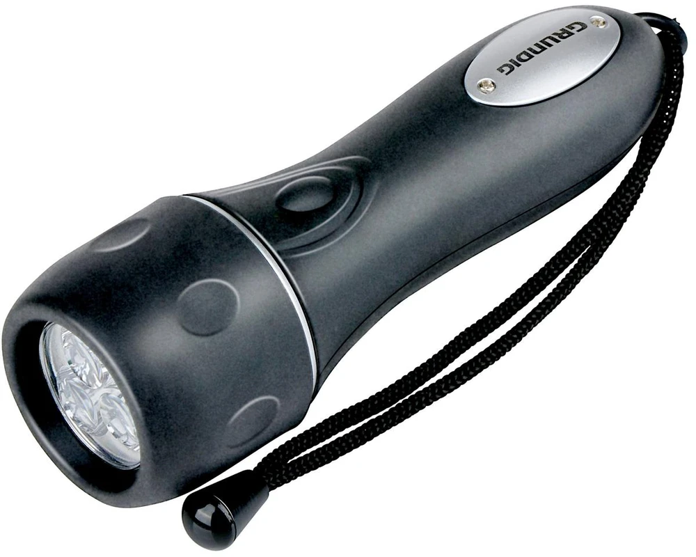 LATARKA RĘCZNA LED GRUNDIG 3 LED 16CM NA 2 BATERIE AA