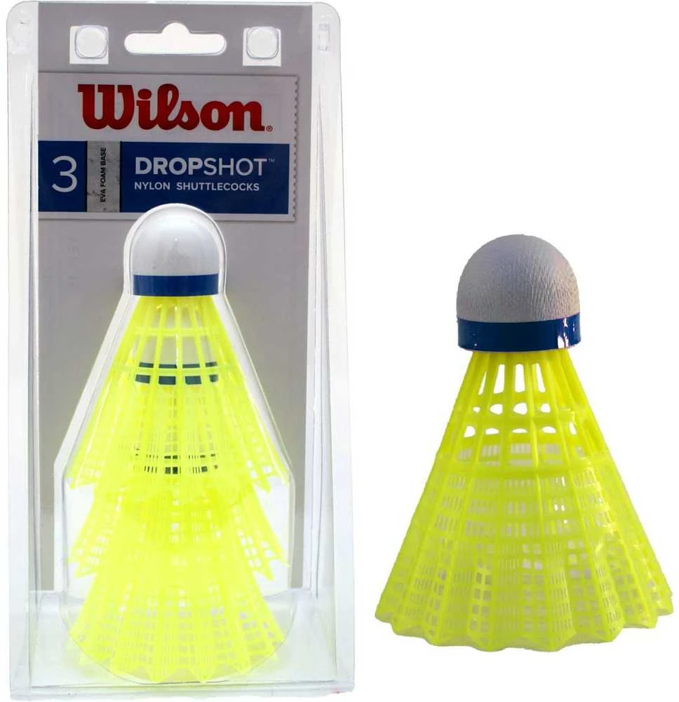 Wilson Dropshot badmintono plunksnelės pakuotėje