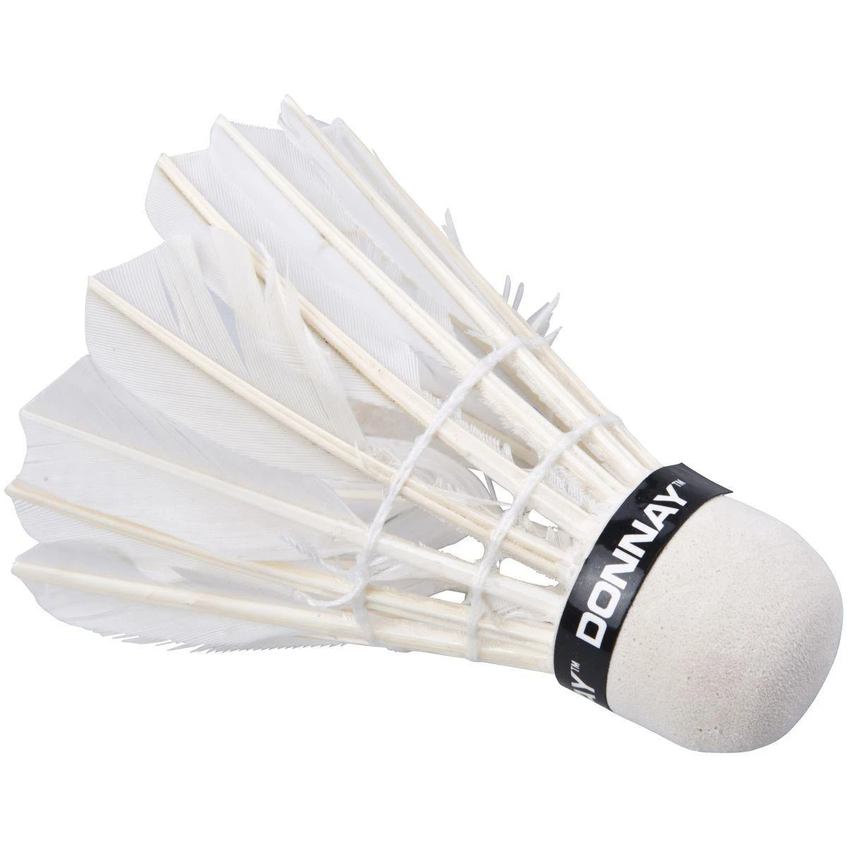 Enero Badmintono Plunksnelės Donnay 5 vnt. Baltos 413990
