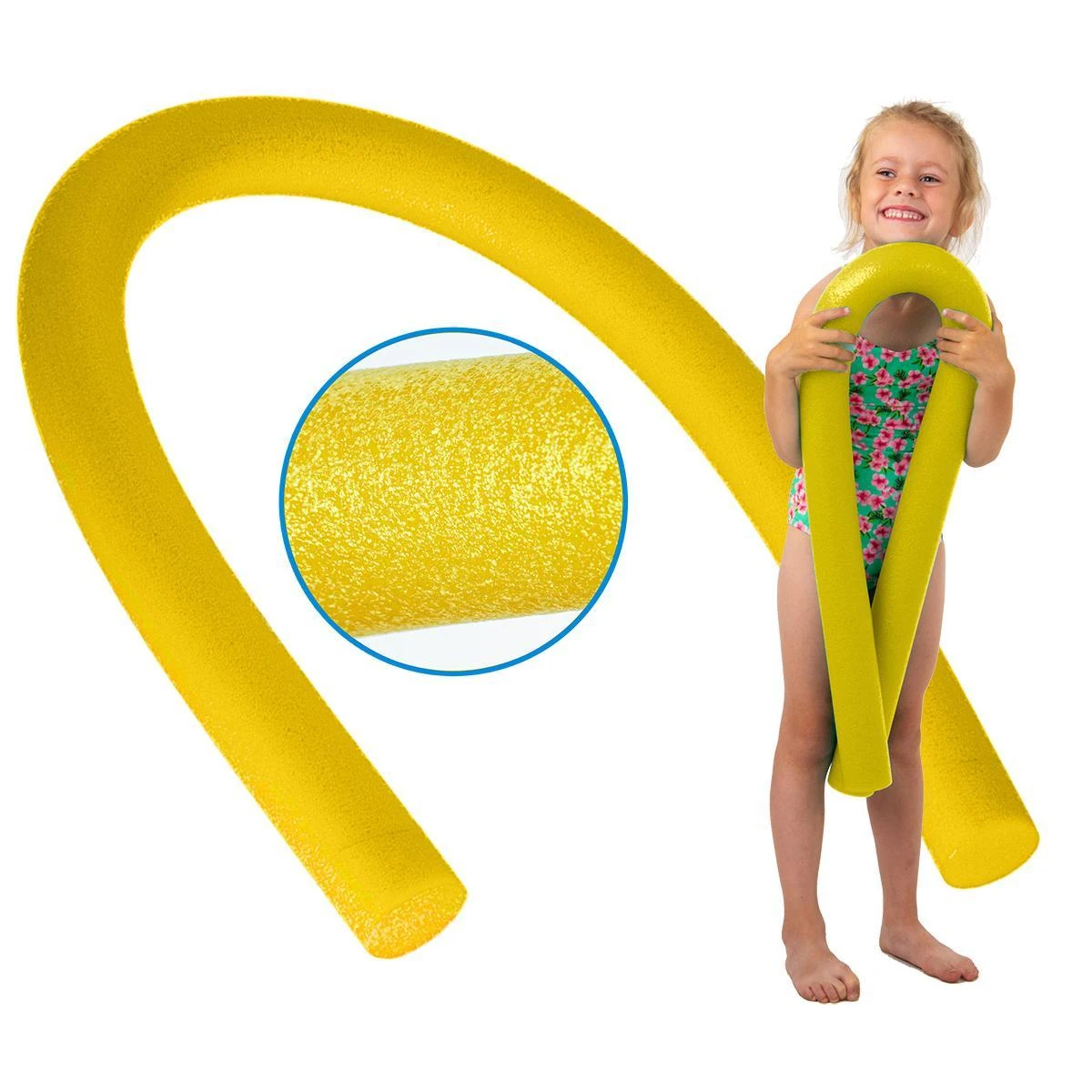 Geltonas plaukimo makaronas Comfy 160 cm