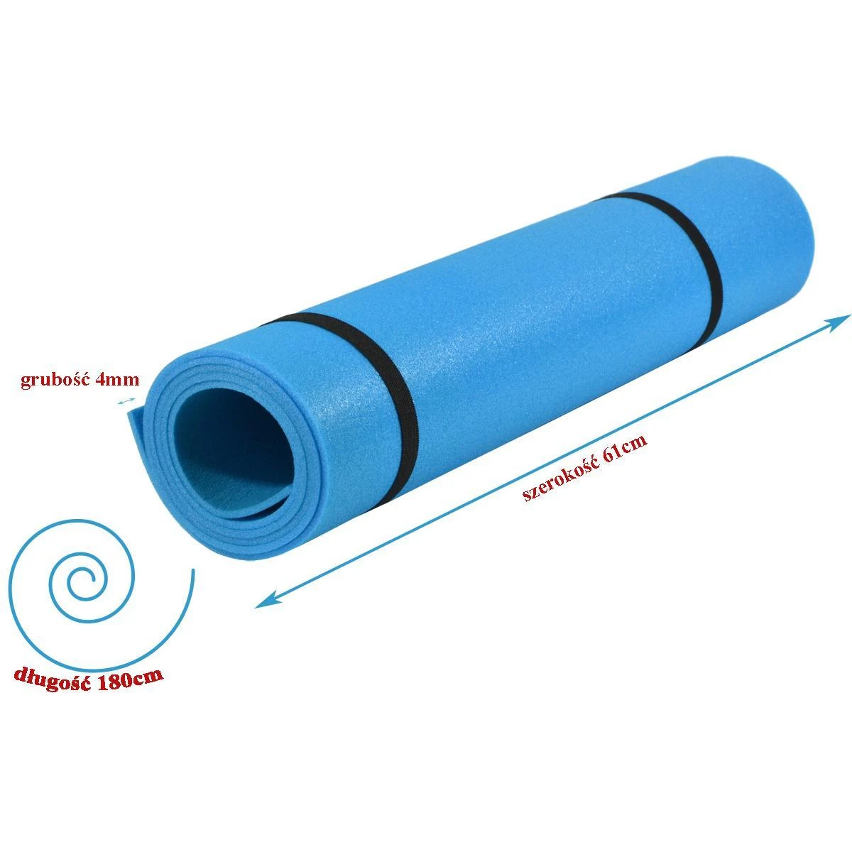 Enero Jogos kilimėlis Eb Fit 180x61x0,4 cm, mėlynas