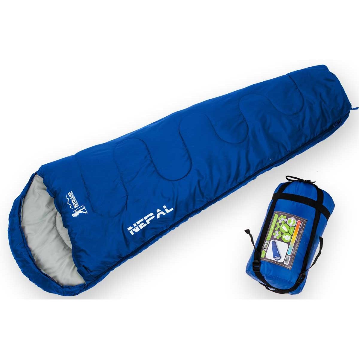 TURISTINIS MIEGMAIŠIS NEPAL SU KOMPRESIJA 210X80X50CM TAMSIAI MĖLYNAS ENERO CAMP 1045658