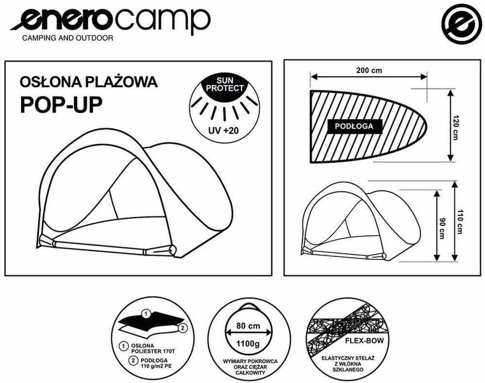 Uždaroji paplūdimio palapinė Enero Camp
