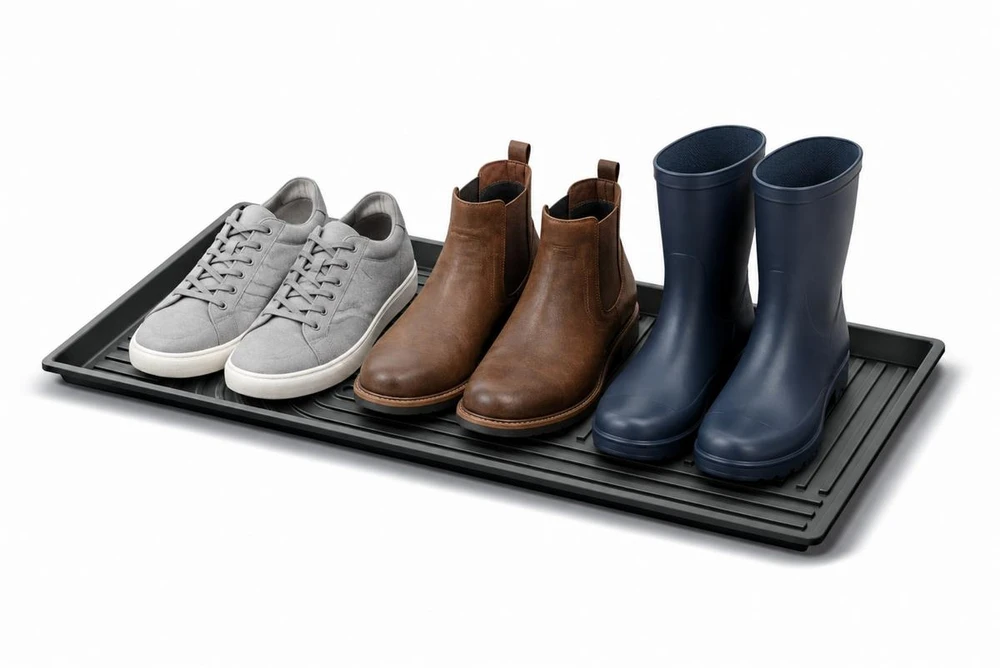 Prosperplast OCIEKACZ DUŻY PODSTAWKA POD BUTY TASSY DRY PAD JUODA KEDEN