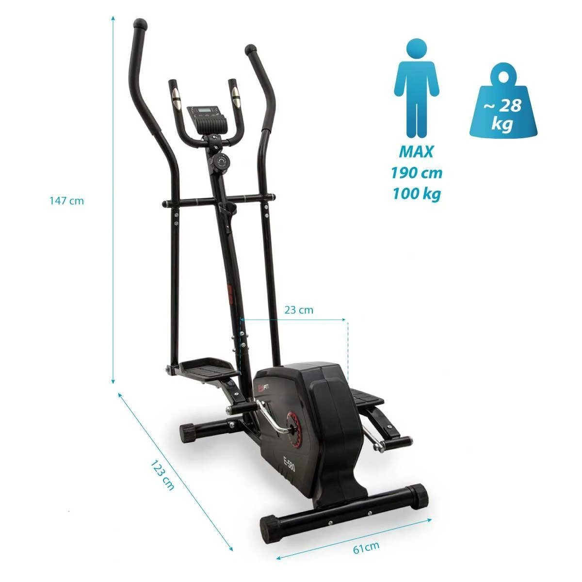 Magnetinis elipsinis treniruoklis EB Fit E580