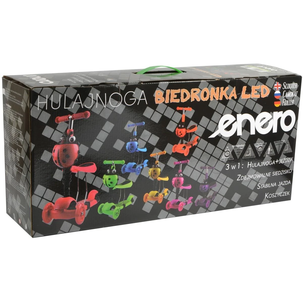 Enero Balansinė triratė vaikams 3 in 1 geltona