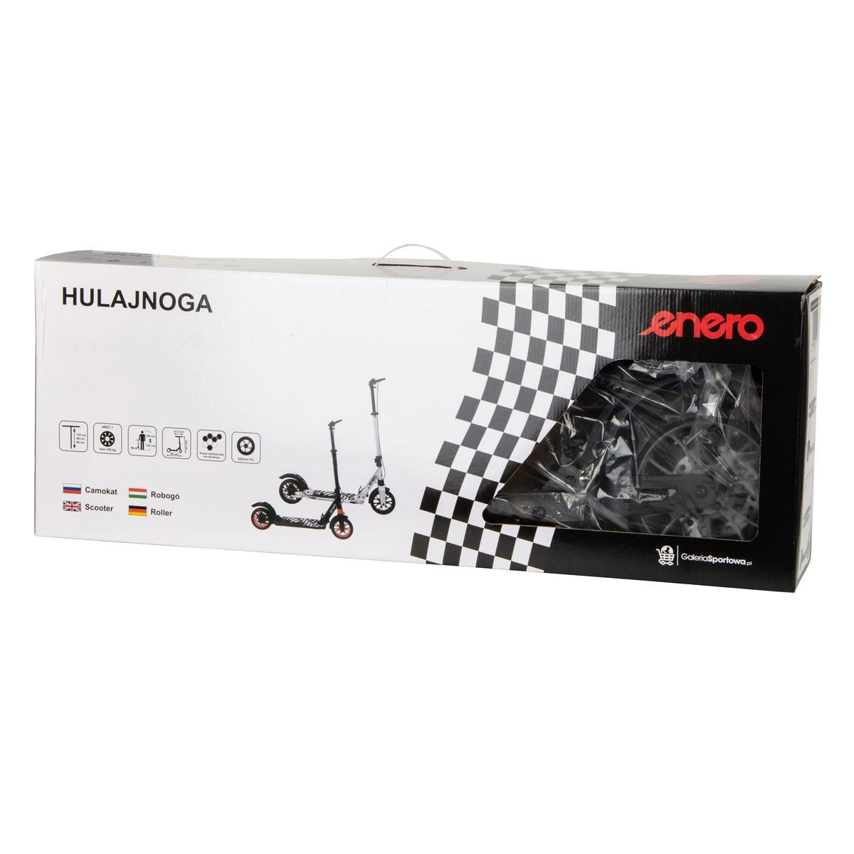 Enero Ultra Speed 200 mm paspirtukas su diskiniu stabdžiu, Baltas