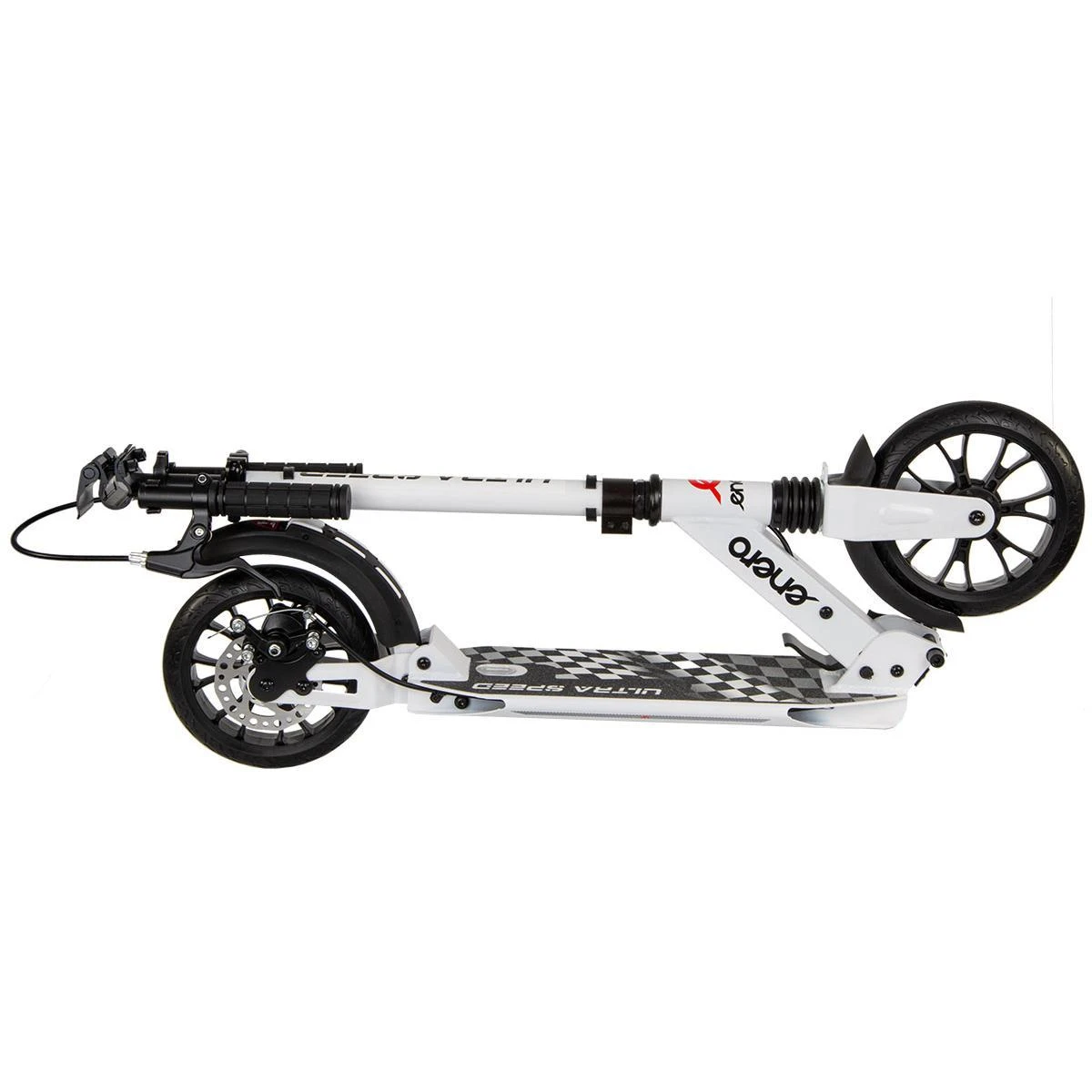 Enero Ultra Speed 200 mm paspirtukas su diskiniu stabdžiu, Baltas