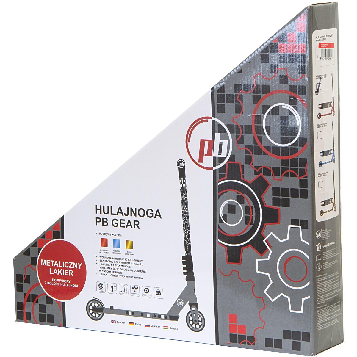 Triukinis paspirtukas PB Gear, 110mm, raudona