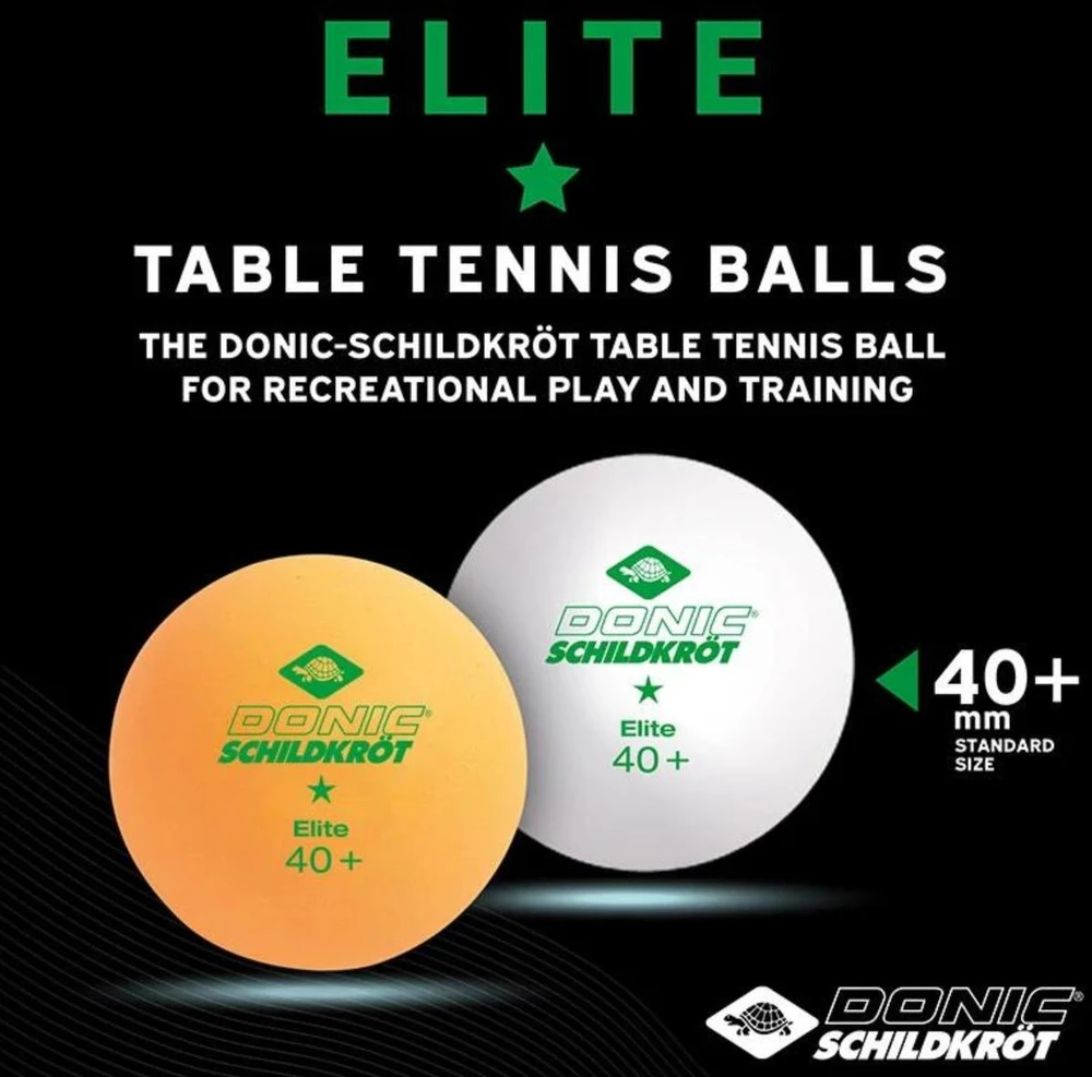 Ping teniso kamuoliukai Donic Elite * balti 3vnt