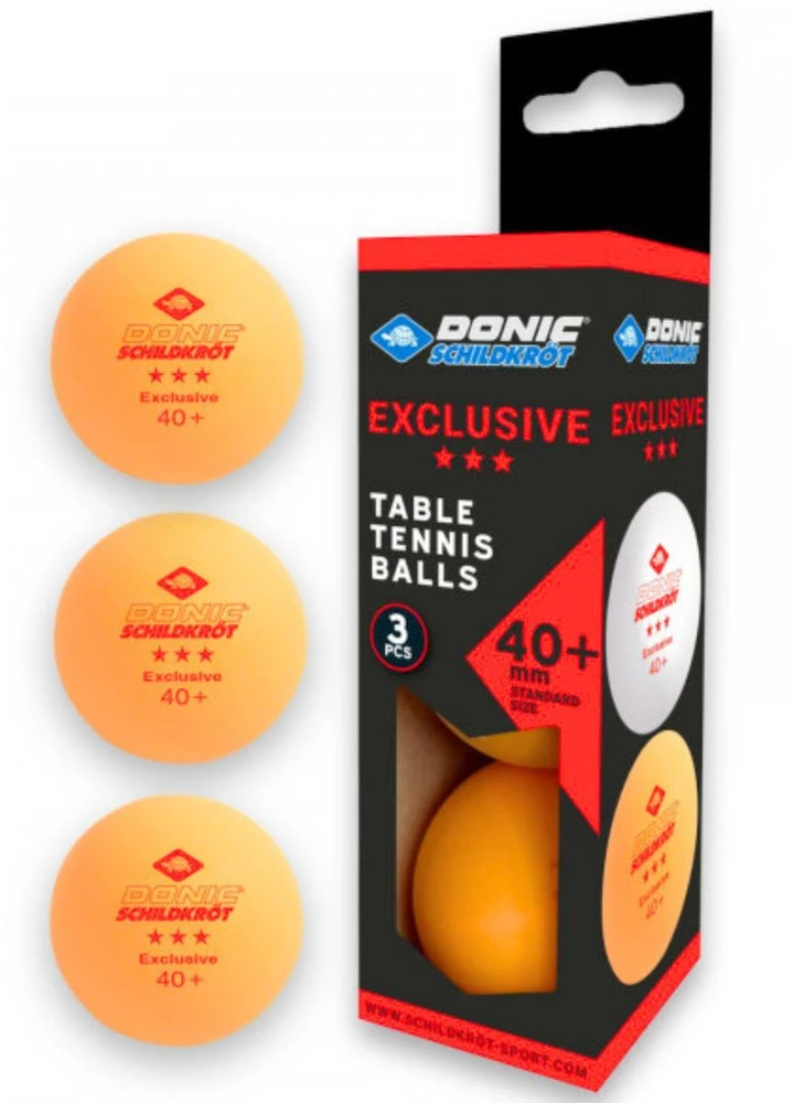 Stalo teniso kamuoliukai Donic, oranžiniai, 3 vnt.