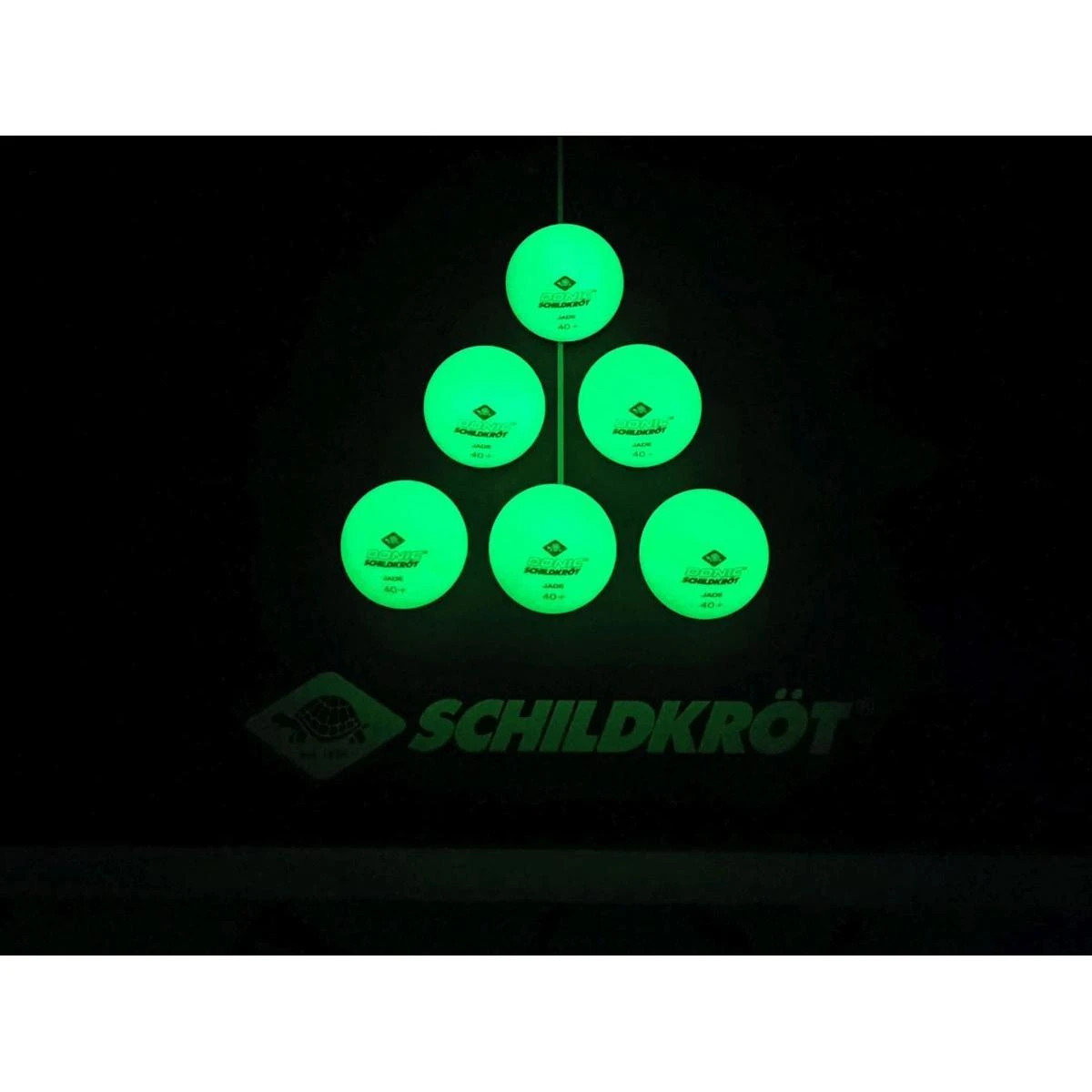 Stalo teniso kamuoliukai DONIC P40+ Glow