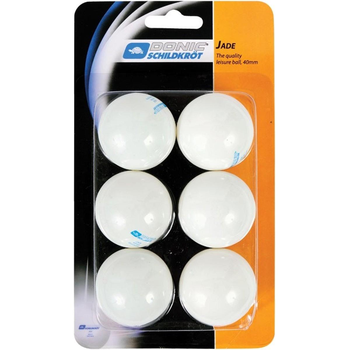 Ping teniso kamuoliukai Donic Jade 6 vnt balti