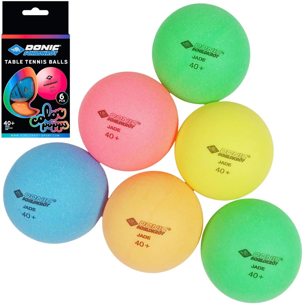 Stalo teniso kamuoliukai DONIC P40+ Colour 6vnt