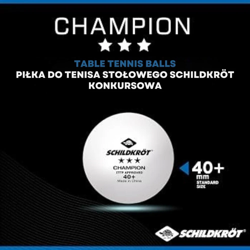 Stalo Teniso Kamuoliukai Donic Champion 40 3vnt Balta 608540