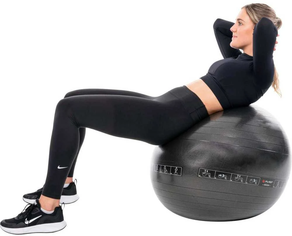 Pure2Improve | Exercise Ball | Juodas | 65 cm